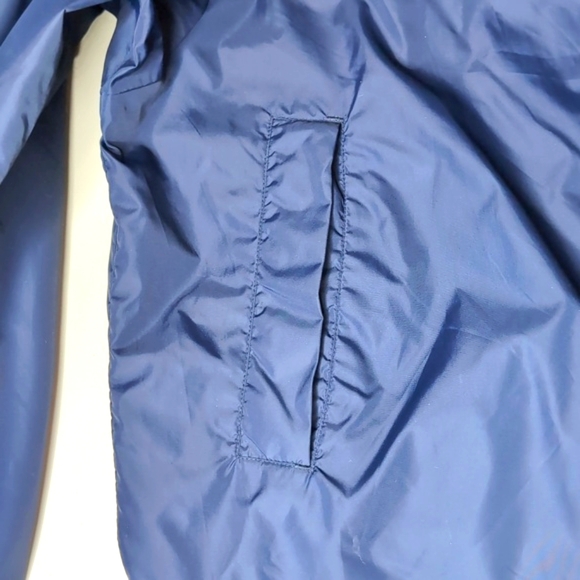 Men's Timberland Navy Stow and Go Packable Windbreaker Rain Jacket XL Vi… - Picture 5 of 13